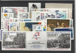 France Année Complète Neufs ** MNH  1988 - 1980-1989