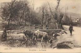 Rhone - Ref 597 - Julienas - La Planche - Vache - Vaches - Carte Bon Etat - - Julienas