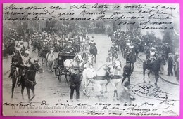 Cpa Rambouillet Arrivée Du Roi D'Italie Et Du Président De La République 1903 Carte Postale 78 - Rambouillet