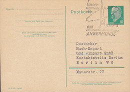 Germany DDR Postal Stationery Ganzsache Entier Tag Der Weltraum-fahrt Briefmarkenausstellung ANGERMÜNDE 1964 - Postkarten - Gebraucht