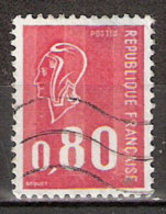 Timbre France Y&T N°1816 (08) Obl  Marianne De Béquet.  0 F.80. Rouge. Cote 0,15 € - 1971-1976 Marianne Of Béquet