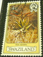 Swaziland 1980 Aloe Marlothii Flower 4c - Used - Swaziland (1968-...)
