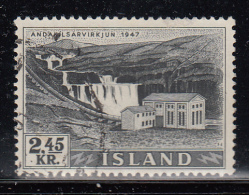 Iceland Used Scott #294 Facit #342 2.45k Andakilsar Power Station - Used Stamps