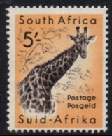 South Africa - 1959-1960 Animals 5s Giraffe (**) # SG 177 , Mi 266 - Unused Stamps