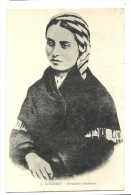 Cp, Femme Célèbre, Lourdes (65), Bernadette Soubirous, écrite - Beroemde Vrouwen