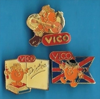 3 PIN'S //  . VICO  ** 3 Différents ** - Sets