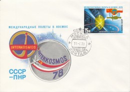 I9526 - USSR / First Day Cover (1978): International Space Flights Intercosmos 1978 (USSR-Poland) - 0,15 SUR - Russia & USSR