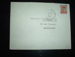 LETTRE TP ORAN 6F OBL. 21-2-1949 CONSTANTINE RP CONSTANTINE - Cartas & Documentos