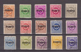 1946 - Timbres-taxe PORTO  Mi No 189/203 Et Yv No 185/199 Serie Complete - Taxe