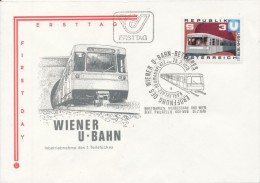 I9542 - Austria / FDC (1978) 1150 Wien: Eröffnung Des Wiener U-Bahn-Betriebes - Tranvie