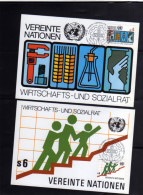 UNITED NATIONS AUSTRIA VIENNA WIEN - ONU - UN - UNO 1980 Economic And Social Council (ECOSOC) MAXIMUM CARD MAXI FDC - Cartoline Maximum