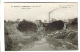 CPA LA GUERCHE SUR L´AUBOIS (Cher) - Usine DAUMY Chaux Et Ciments : Vue De L´ancienne Carrière Et Réserve D´eau - La Guerche Sur L'Aubois