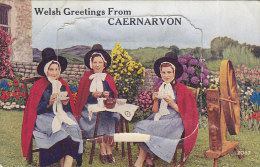 Welsh Greetings From Caernarvon - Leporello W 12 Views - Caernarvonshire