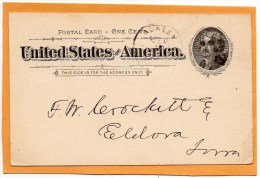 United States 1895 Card Mailed - ...-1900