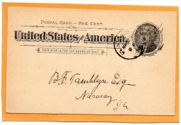 United States 1897 Card Mailed - ...-1900