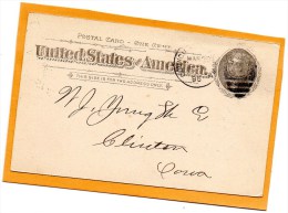 United States 1896 Card Mailed - ...-1900
