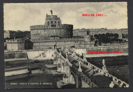 Roma - Ponti E Castel S Angelo ..NOT .used ......See The 2  Scans For Condition. ( Originalscan !!! ) - Fiume Tevere