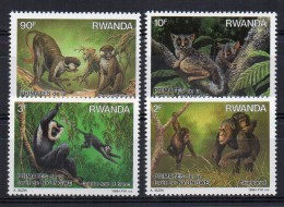 Serie Nº 1259/62 Rwanda - Chimpancés