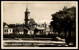 ALTE POSTKARTE BAD RUST BURGENLAND NEUSIEDLERSEE RATHAUSGASSE Ansichtskarte Austria Autriche AK Cpa Postcard - Neusiedlerseeorte