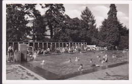 Germany Bad Niederbesig Am Rhein - Schwimmbad NIEDERBRESIG 1953 To Denmark Echte Real Photo Véritable (2 Scans) - Bad Breisig