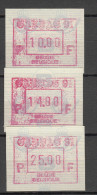 Belgie -  Belgique Ocb Nr :  ATM86  ** MNH  (zie  Scan Als Voorbeeld) Set 10 - 14 - 25 GANDAE 91 - Ungebraucht