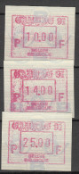 Belgie -  Belgique Ocb Nr :  ATM86  ** MNH  (zie  Scan Als Voorbeeld) Set 10 - 14 - 25 GANDAE 91 - Neufs