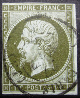 FRANCE           N° 11              OBLITERE   (oblit CAD) - 1853-1860 Napoléon III