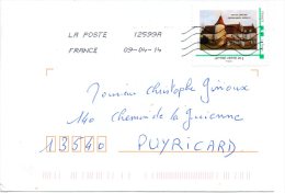 FRANCE. Timbre Personnalisé Sur Enveloppe Ayant Circulé En 2014. Château Gadin à Servilly. - Autres & Non Classés