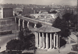 Italy PPC Roma - Tempio Di Vesta Bridge Brücke Pont Ponti Echte Real Photo Véritable Vera (2 Scans) - Pontes