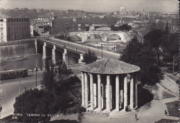 Italy PPC Roma - Tempio Di Vesta Bridge Brücke Pont Ponti Echte Real Photo Véritable Vera (2 Scans) - Ponts