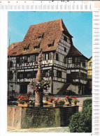 DAMBACH  LA  VILLE   -   Fontaine De L Ours  - Hôtel De La Couronne - Dambach-la-ville