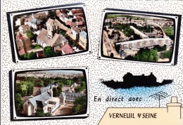 78-  VERNEUIL SUR SEINE  L'église - Le Parc Noir - Le Couvent Des Oiseaux - Verneuil Sur Seine