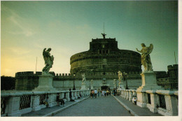 ROMA   PONTE  ECASTEL SANT´ANGELO        (VIAGGIATA) - Bruggen