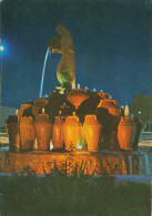 BAGHDAD, Kahramana Statue, Ali Baba, By Night , Old Postcard - Irak