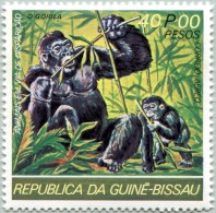N° Michel 476 (N° Yvert PA38) - Timbre De Guinée Bissau (MNH) - Poste Aérienne - (1978) - Gorilles (JS) - Guinée-Bissau