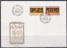 = Enveloppe 1er Jour 2 Timbres Du Liechtenstein Ausgabetag 11 Mars 1985 Vaduz 9490 N°807 Et 808 - 1985