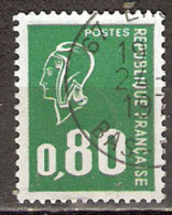 Timbre France Y&T N°1891 (03) Obl  Marianne De Béquet.  0 F.80 Vert. Cote 0,15 € - 1971-1976 Marianne Of Béquet