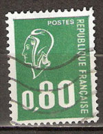 Timbre France Y&T N°1891 (04) Obl  Marianne De Béquet.  0 F.80 Vert. Cote 0,15 € - 1971-1976 Marianne Of Béquet