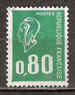 Timbre France Y&T N°1891 (05) Obl  Marianne De Béquet.  0 F.80 Vert. Cote 0,15 € - 1971-1976 Marianne Of Béquet