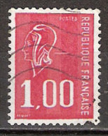 Timbre France Y&T N°1892 (05) Obl  Marianne De Béquet.  1 F.00. Rouge. Cote 0,15 € - 1971-1976 Marianne Of Béquet