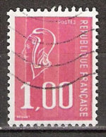 Timbre France Y&T N°1892 (09) Obl  Marianne De Béquet.  1 F.00. Rouge. Cote 0,15 € - 1971-1976 Marianne Of Béquet