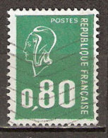 Timbre France Y&T N°1891 (06) Obl  Marianne De Béquet.  0 F.80 Vert. Cote 0,15 € - 1971-1976 Marianne Of Béquet