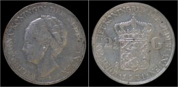 Netherlands Wilhelmina I 2 1/2 Gulden(rijksdaalder)1931 - 2 1/2 Florín Holandés (Gulden)