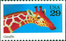 Sc#2705 1992 USA  Wild Animal Stamp Giraffe - Giraffes