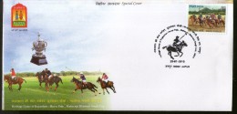 India 2015 Heritage Game Of Rajasthan Horse Polo / Sagol Kangjei Sport RAJPEX Special Cover # 6749 Inde Indien - Waterpolo