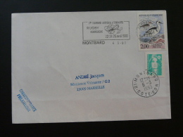 21 Cote D'Or Montbard Rugby 1993 - Flamme Sur Lettre Postmark On Cover - Rugby