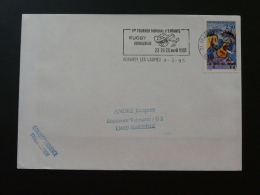 21 Cote D'Or Venarey Les Laumes Rugby 1993 - Flamme Sur Lettre Postmark On Cover - Rugby