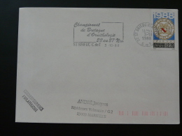 22 Cotes Du Nord Saint Brieuc Championnat Ornithologie 1988 - Flamme Sur Lettre Postmark On Cover - Mechanical Postmarks (Advertisement)