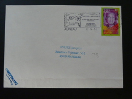 27 Eure Et Loir Auneau Colibri 2001 - Flamme Sur Lettre Postmark On Cover - Colibris