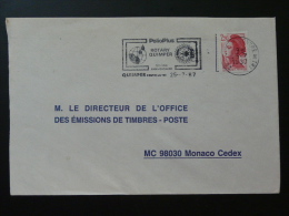 29 Finistere Quimper Rotary 1987 - Flamme Sur Lettre Postmark On Cover - Rotary, Lions Club